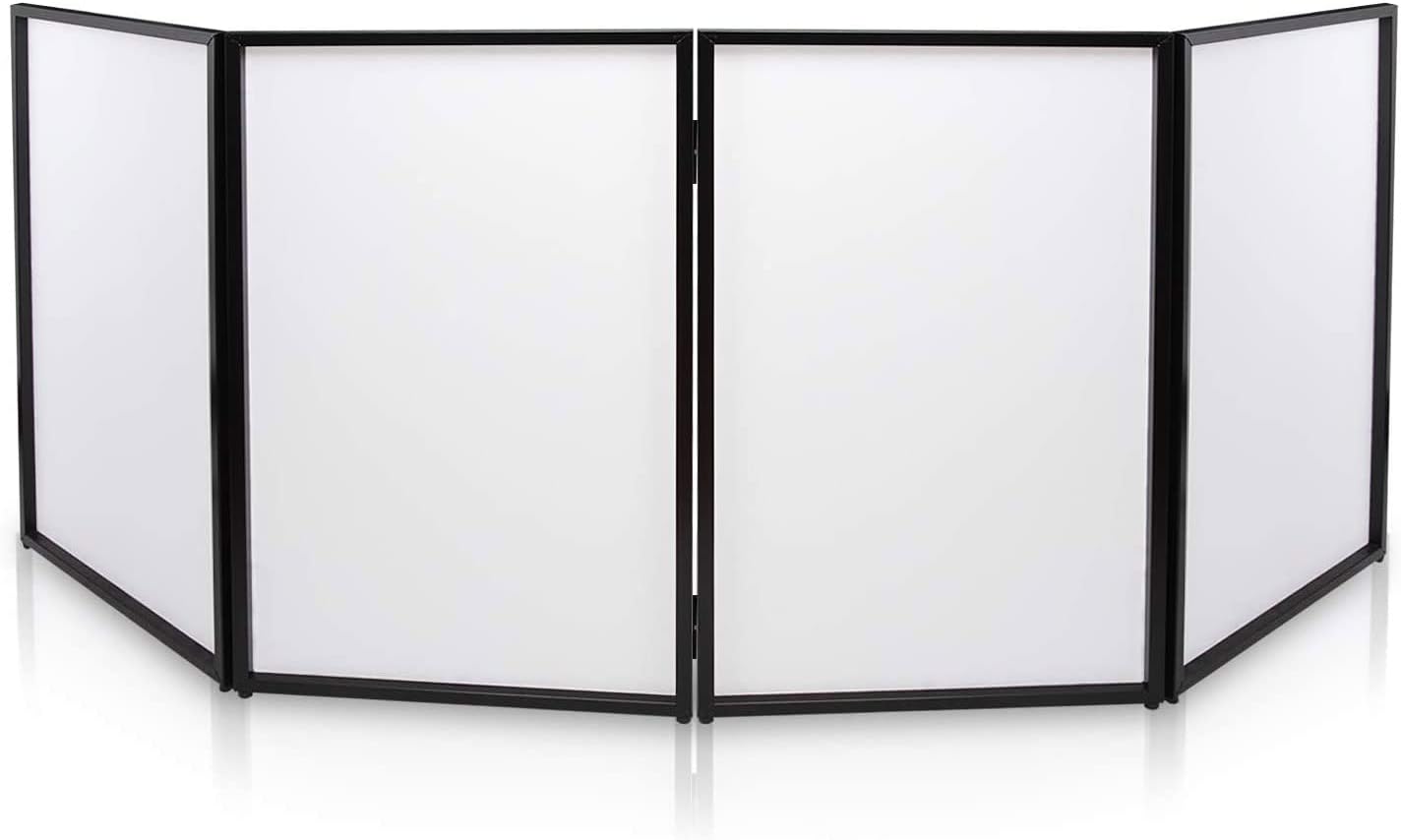 Pyle DJ Booth Foldable Cover Screen for Events and Festivals