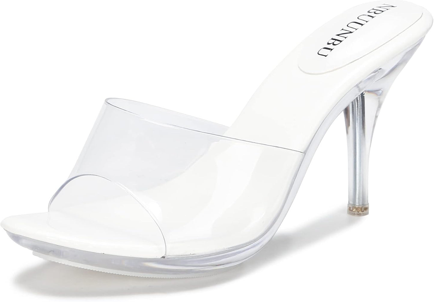 Silver Clear Heels for Women - Sexy Stiletto Sandals