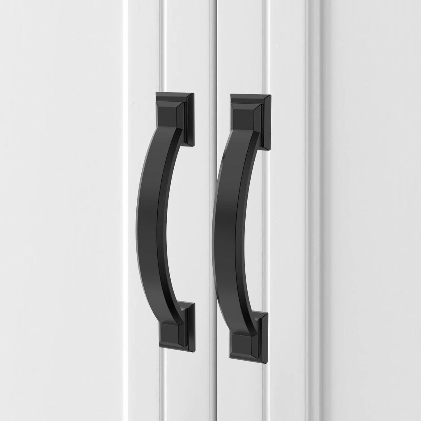 Asidrama 20 Pack 3 Inch Matte Black Kitchen Cabinet Handles