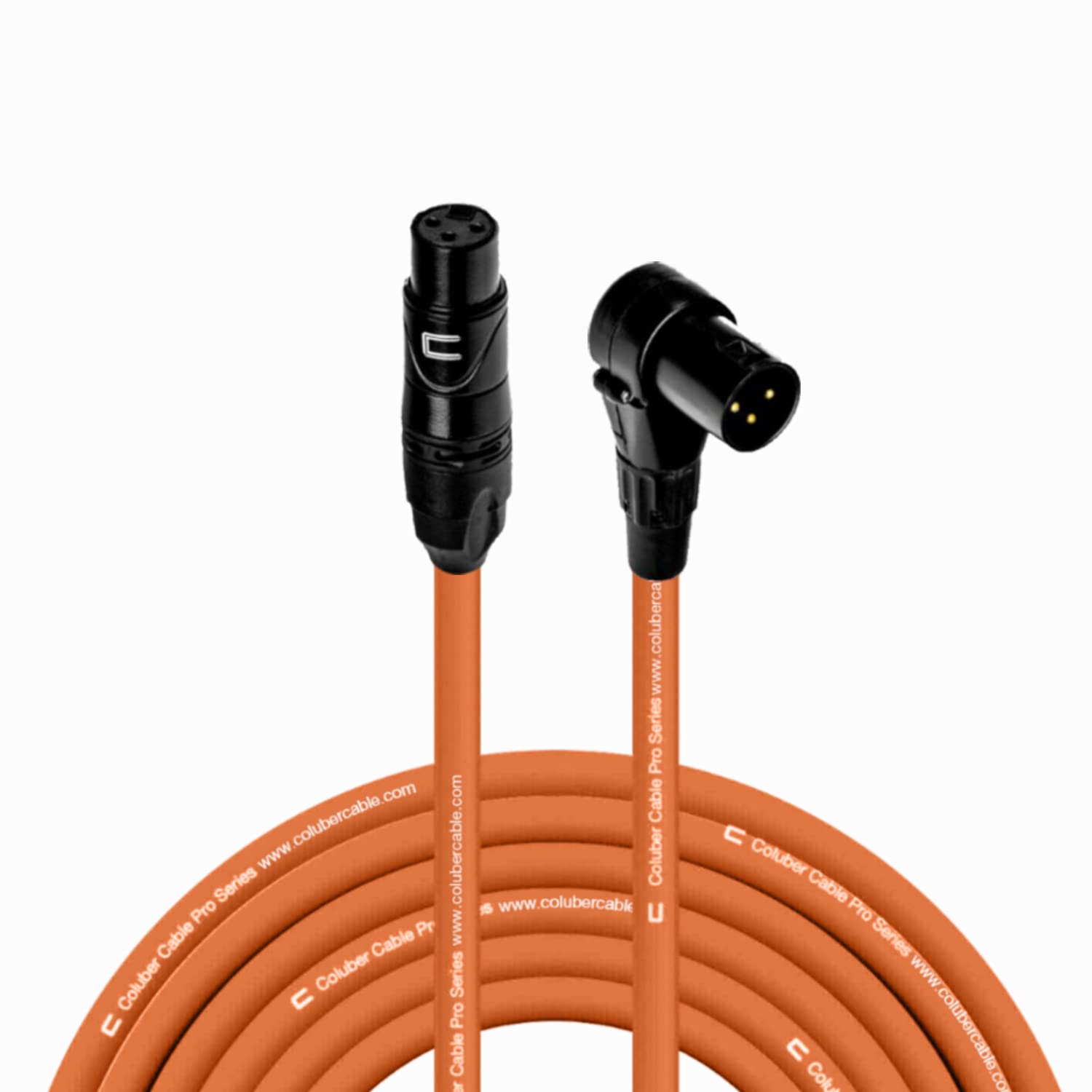 Balanced XLR Cable for Microphones - 50 Feet Orange Quality