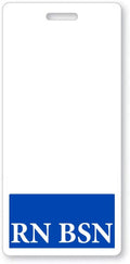 RN BSN Badge Buddies 25 Pack - Heavy Duty Vertical Nurse Tags