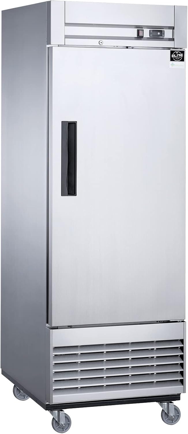 Commercial Reach-in Freezer with Auto-Defrost and 4 Shelves