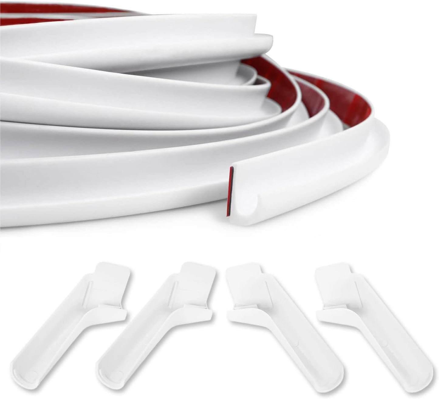 RV J-Shape Rain Gutter Rubber Drip Rail for Cars and Boats