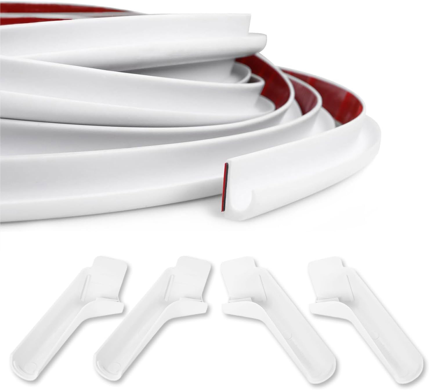 RV J-Shape Rain Gutter Rubber Drip Rail for Cars and Boats