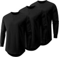 Men's 3-Pack Longline Crewneck T-Shirts by JMIERR for Everyday Style