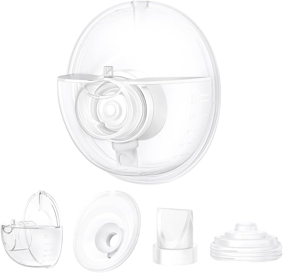 One Full Set Collector Cup for Momcozy M5 Breast Pump Parts