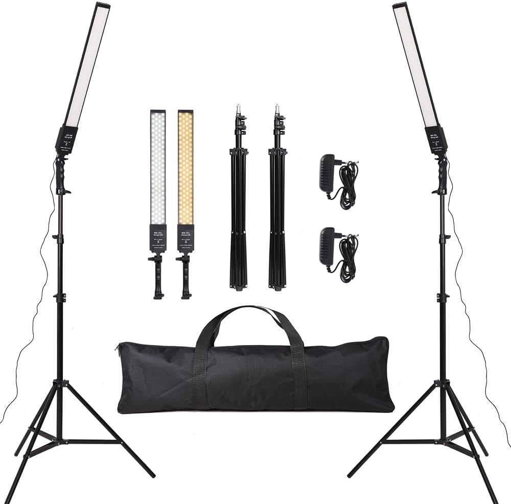 LED Photography Lighting Kit for Studio and YouTube Videos