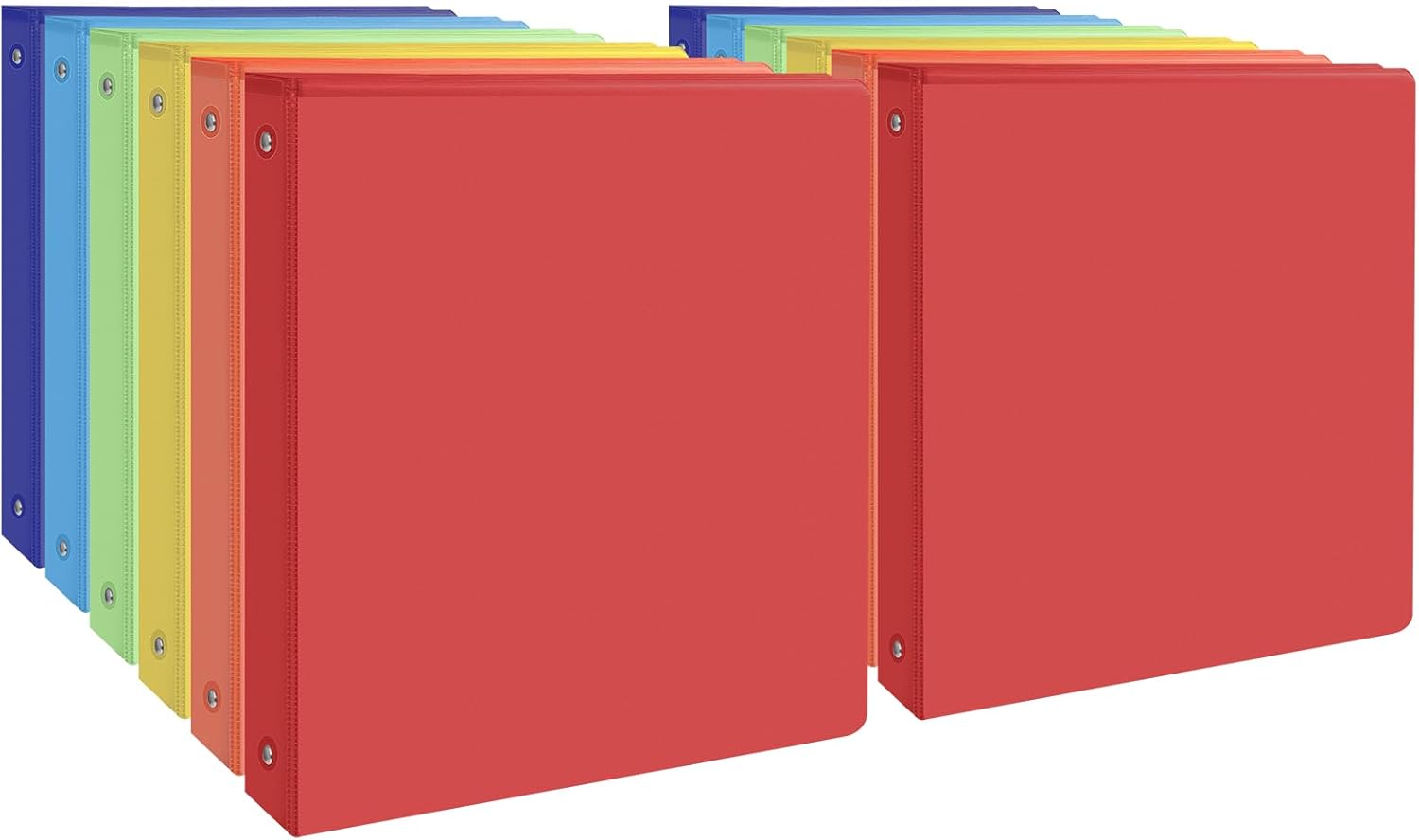 0.5-inch 3 Ring Binder Set with 2 Pockets for Organizing