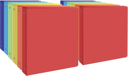0.5-inch 3 Ring Binder Set with 2 Pockets for Organizing
