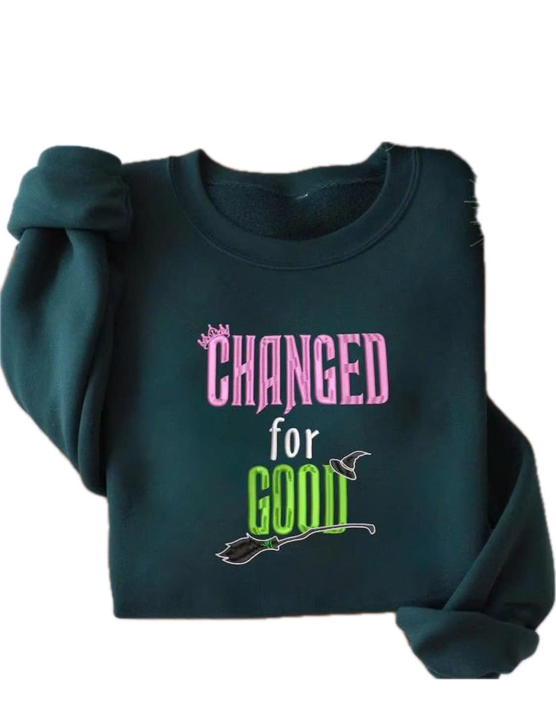 Defying Gravity Wicked Sweatshirt ~ Handmade