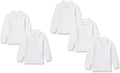 Boys Long-Sleeve Pique Polo Shirts Multipack - Durable School Staple