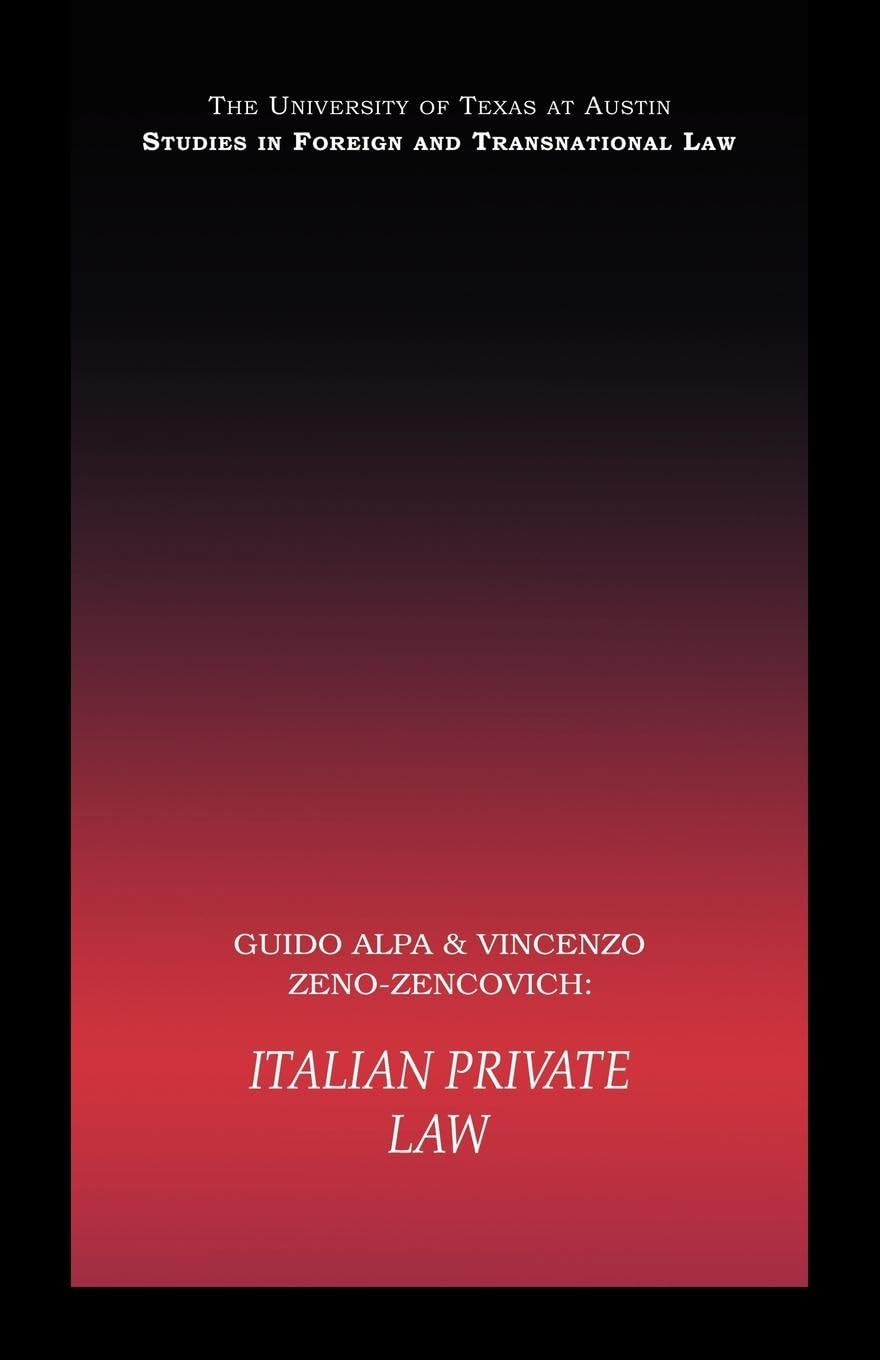 Italian Private Law: A Comprehensive Guide to Legal Principles