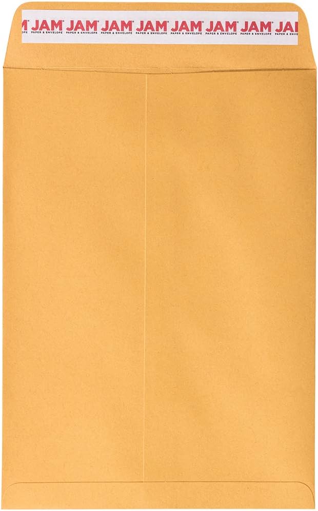 JAM PAPER Brown Kraft Manila Open End Catalog Envelopes 500 Pack