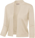 GRACE KARIN Women's 3/4 Sleeve Cropped Cardigan - Lightweight Layering