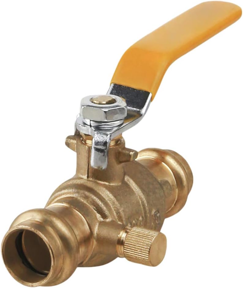Midline Valve 532VLV001D Premium Press Ball Valve with Drain