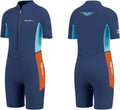Seaskin Kids Wetsuit for Boys Girls Toddler - 2mm Front Zip Shorty end