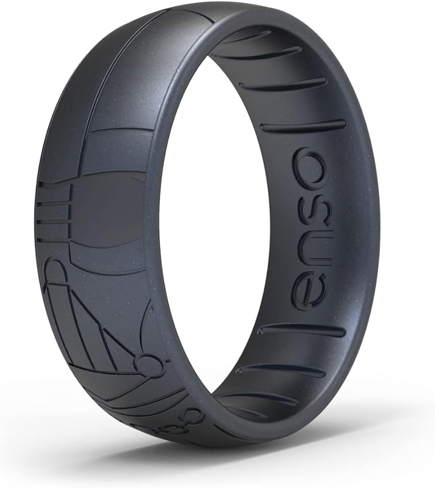 Enso Rings Etched Star Wars Classic Silicone Ring for Comfort