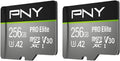 PNY 256GB PRO Elite microSDXC 2-Pack - Fast 4K Performance