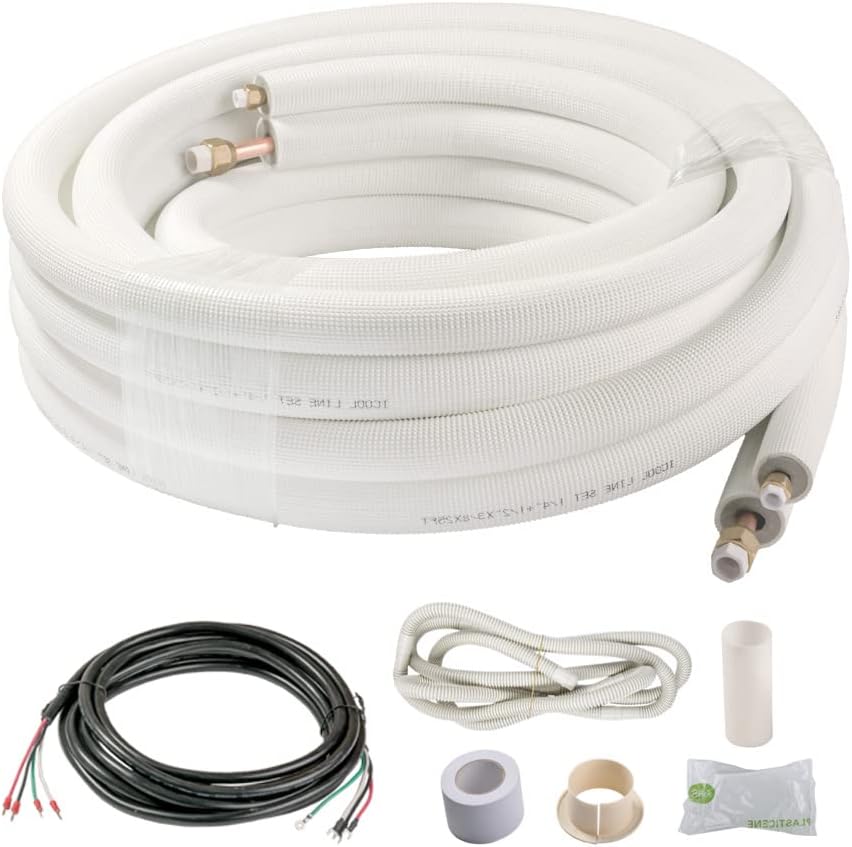 ICOOL 25 Ft. Mini Split Line Set - Efficient HVAC Copper Pipes