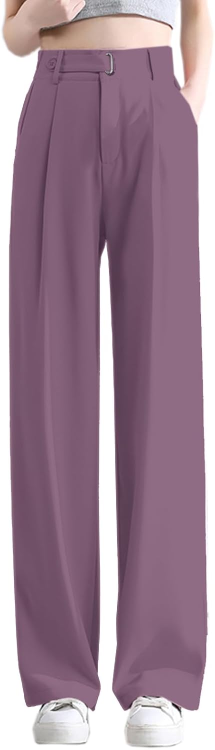 Betusline Women's Wide Leg Pants for Business Casual Office Wear