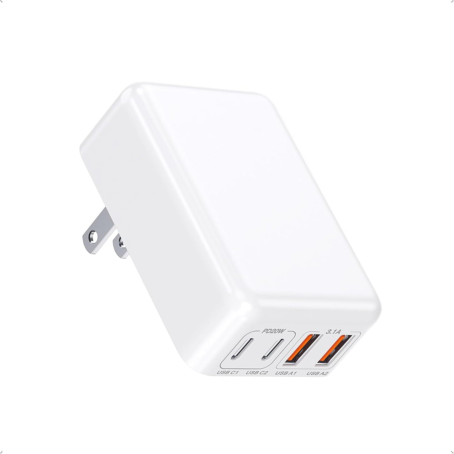 Ultra-Fast 40W USB C Wall Charger for iPhone & Samsung