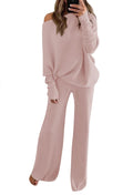 Linsery Women 2 Piece Sweater Sets High Neck Knitted (Style K5VC)