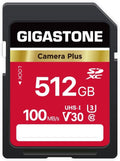 GIGASTONE 512GB SD Card Camera Plus - High Speed V30 U3 100MB/s