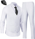 Mens Slim Fit Vest and Pants Suit Set - Modern Formal Wear