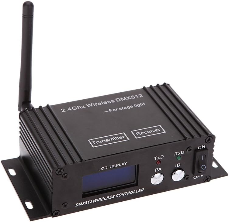 Lixada DMX 512 Wireless Transmitter Receiver for DJ Lighting