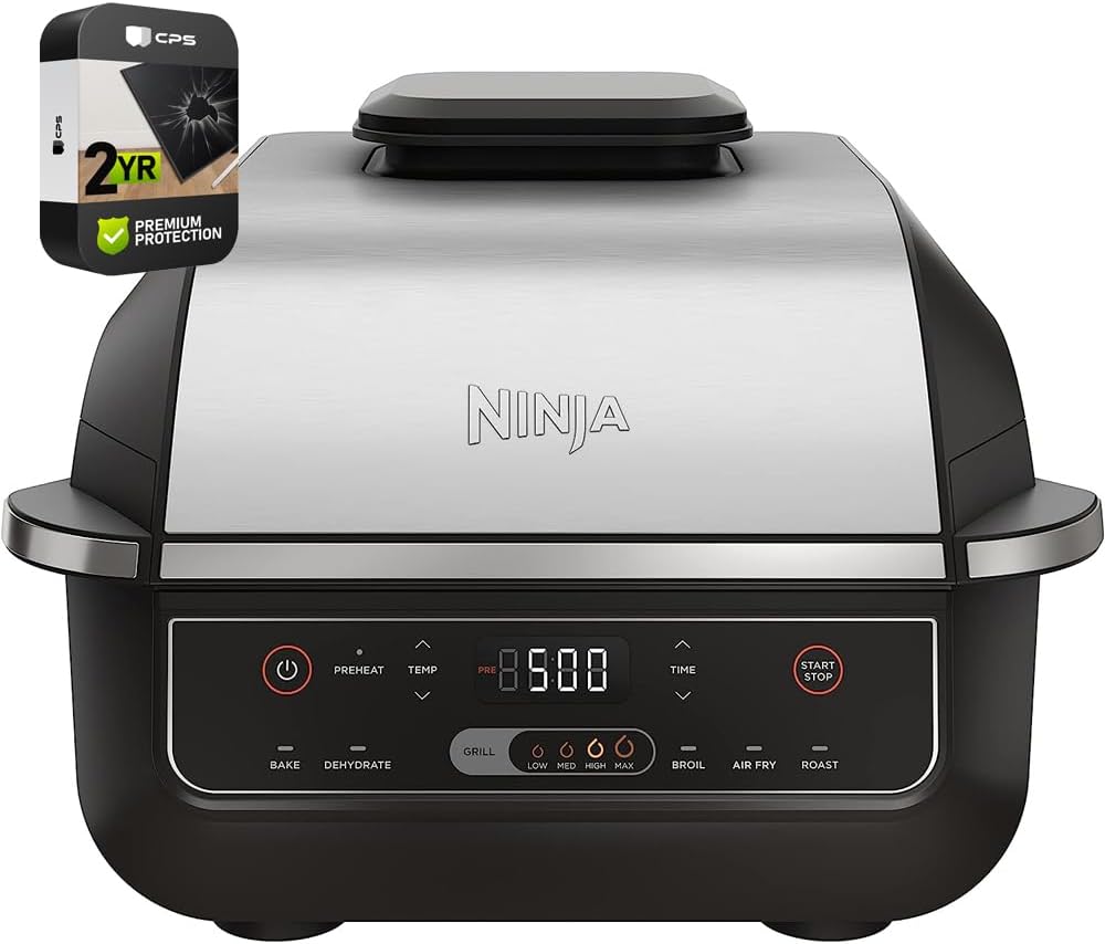 Ninja 6-in-1 Grill & Air Fryer Bundle + 2 Yr Protection