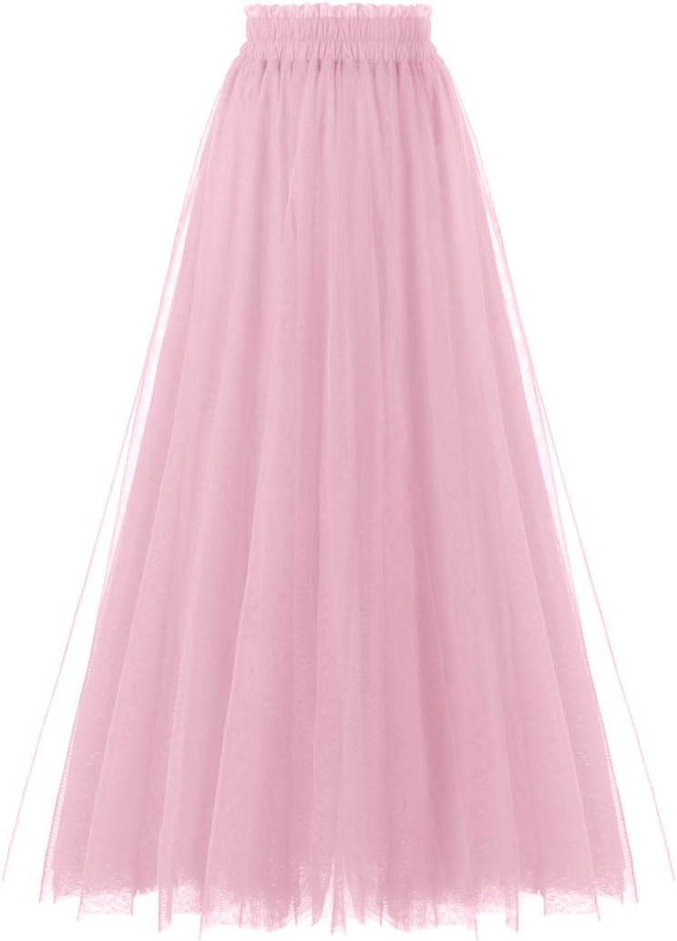 OBBUE Women's A Line Tulle Party Evening Tutu Skirts Review