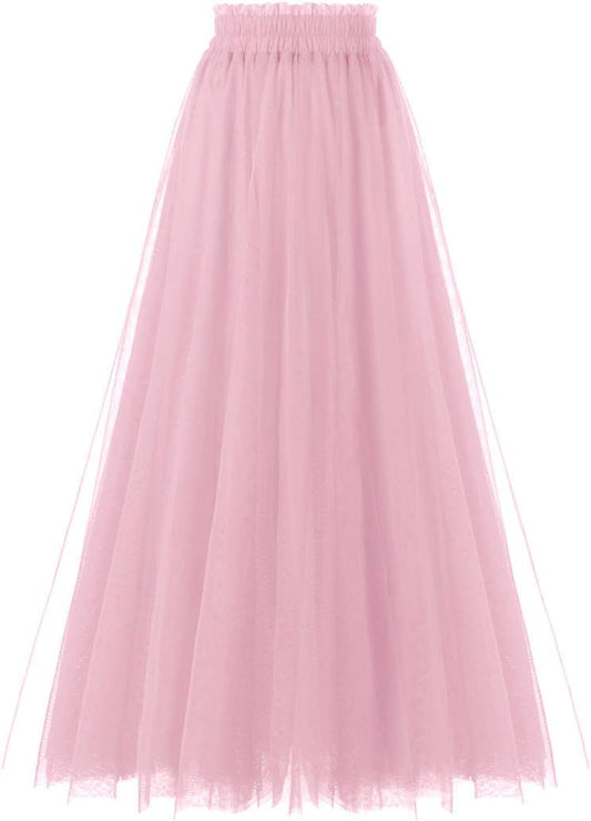OBBUE Women's A Line Tulle Party Evening Tutu Skirts Review