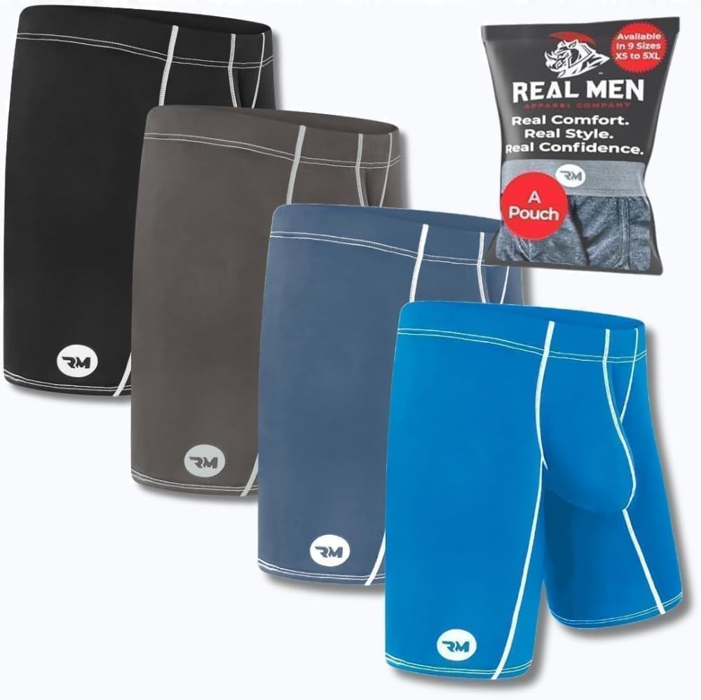Real Men Athletic Underwear with Support Pouch for Comfort