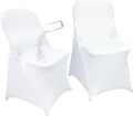 40PCS Stretch Spandex Folding Waterproof Chair Covers - White Party