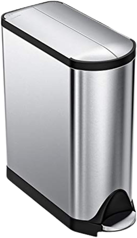 simplehuman 40 Liter Dual Compartment Butterfly Lid Trash Can