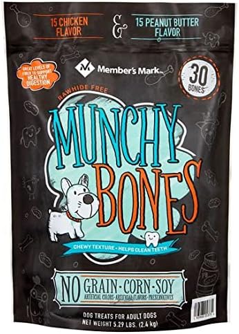 Member Mark Munchy Bones Dog Treats for Adult Dogs - 5.29 lb