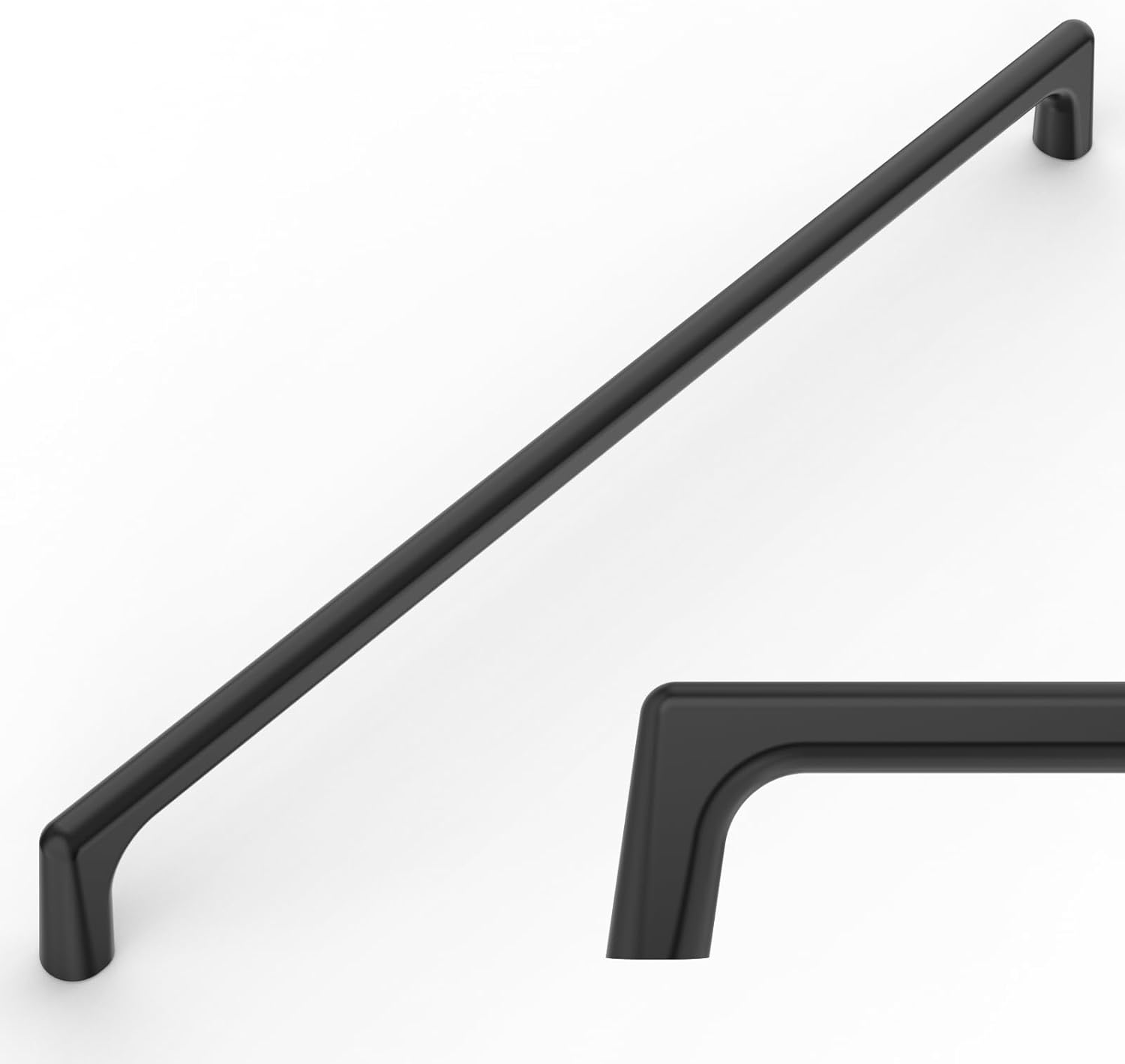 Amerdeco 10 Pack Matte Black Cabinet Pulls for Kitchen Handles
