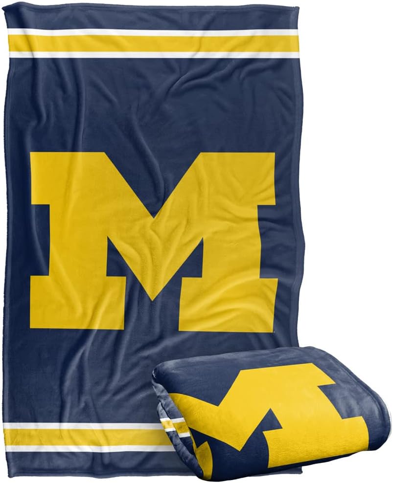 University of Michigan Wolverines Silky Touch Throw Blanket