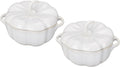 STAUB Ceramic Petite Pumpkin Cocotte Set - Oven to Table Elegance