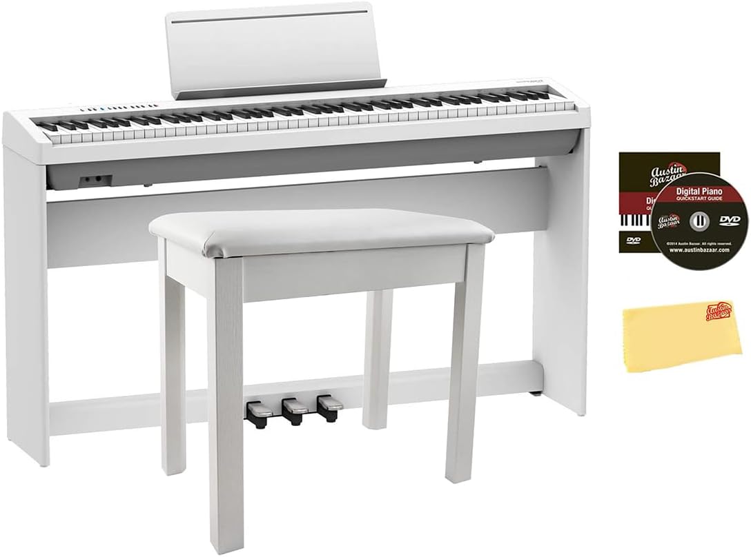 Roland FP-30X Digital Piano Bundle with Stand and Pedals