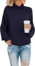 Turtleneck Oversized Sweater for Women - Cozy Chunky Knit Pullover you