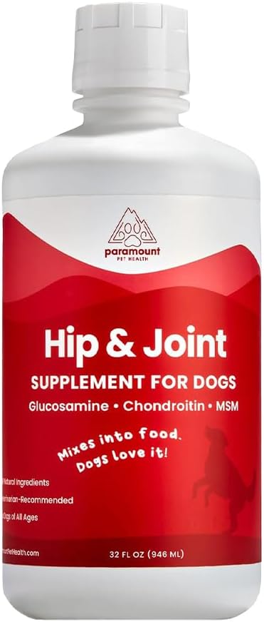Liquid Glucosamine for Dogs - Joint Support Supplement 32 oz