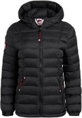 CANADA WEATHER GEAR Womens Quilted Glacier Shield Coat Black L - Warm