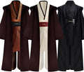 Kids Boys Costume Robe Cloak with Hood Tunic Belt Pants Set - Cosplay