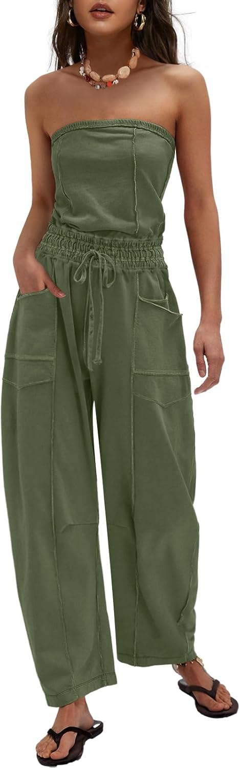 Stylish Strapless Jumpsuits for Women - Perfect Summer Rompers