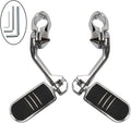 Motorcycle Highway Pegs Crash Bar Adjustable Foot Peg - Long Angled