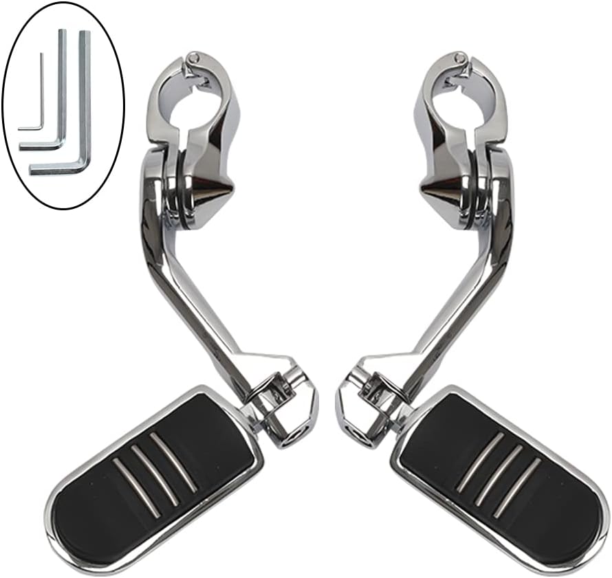 Motorcycle Highway Pegs Adjustable Foot Pegs for Comfort Ride