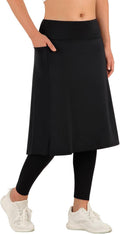 Women's Long Skirted Leggings with Convenient Pockets by ANIVIVO
