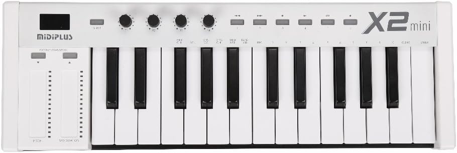 Midiplus X2 Mini Keyboard Controller: Compact and Stylish in White