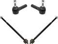 TRQ Front Inner and Outer Tie Rod Set Compatible with 2013-2022 Buick